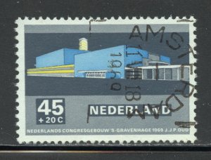 Netherlands Scott B448 Used NH - 1969 Netherlands Congress Building - SCV $0.65