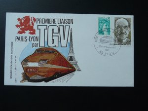 railroads train opening of TGV Paris Lyon cover France 1981