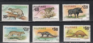 Philippines # 1403-1408, Animals, Used CTO, 1/2 Cat.