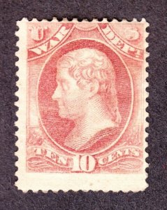 US O118 10c War Department Mint F-VF OG H SCV $65