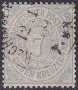 North German Confederation 1869 Sc 22 used