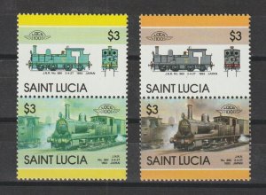 St LUCIA 1986 SG 872/3/v MNH