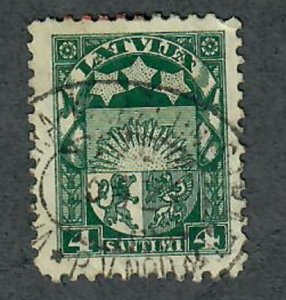 Latvia #115 used Single