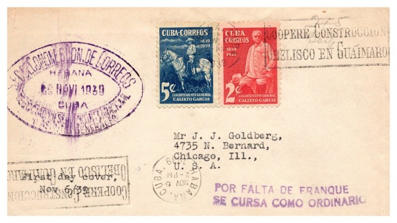 Cuba, Worldwide First Day Cover