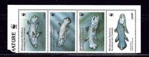 Comoro Is 833 MNH 1998 Fish strip of  been folded