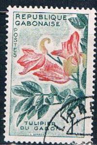 Gabon 155 Used Tulip tree lr 1961 (G0296)+
