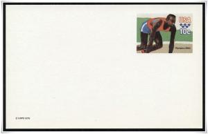 SC#UX80 10¢ Olympic Games: Sprinter Postal Card Mint 