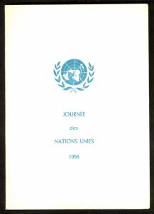 LUXEMBOURG 1955 UNITED NATIONS ANNIVERSARY Set in Special Folder w POSTMARKS