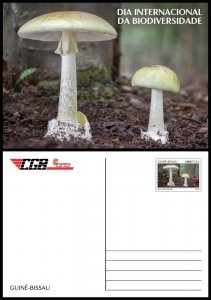 GUINEA BISSAU 2023 - STATIONERY CARD - MUSHROOMS MUSHROOM MUSHROOMS-