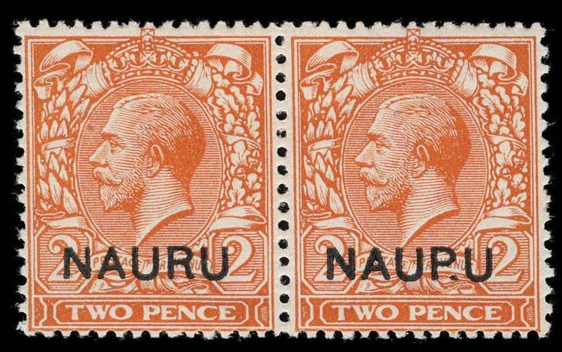 Nauru Scott 4 Variety Gibbons 4a Mint Stamp