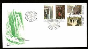 Transkei 1979 Waterfalls Environment Nature Sc 62-66 FDC # 16120