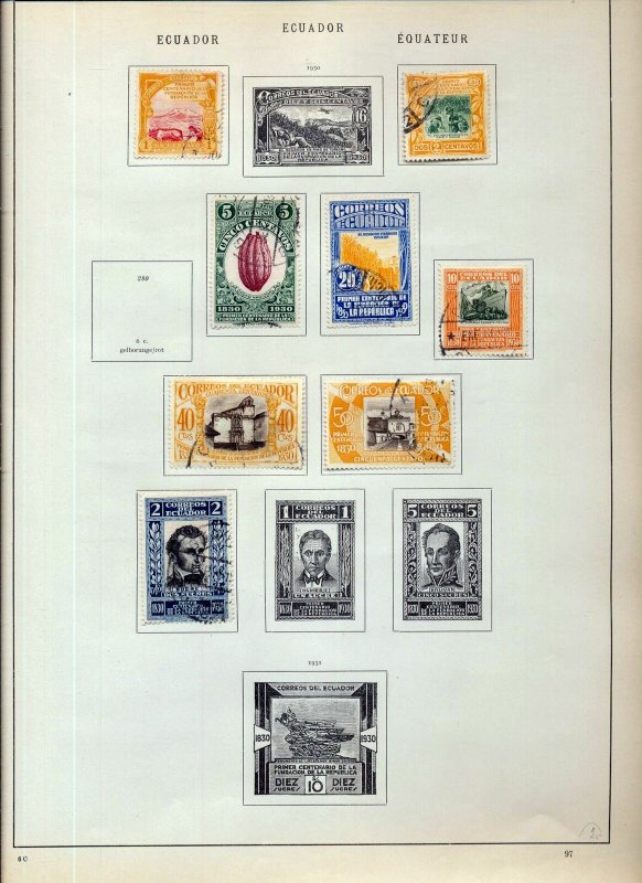 ECUADOR Early/Mid M&U Collection(Appx 100 Items)NS 111