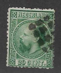 Netherlands SC#10 Fine Used SCV$24.00...A World of Stamps!