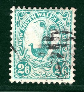 Australia States NSW High Value SG.349 2s/6d (1905) LYREBIRD Used c£45+ EBLUE145