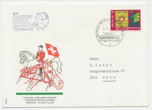 Cover / Postmark Switzerland 1971 Horse contest - Concours Hippique