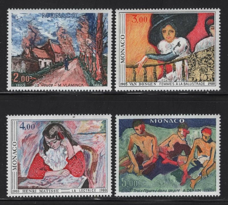 Monaco 1980 Paintings set Sc# 1242-45 NH