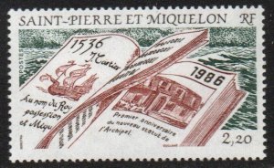 St. Pierre & Miquelon Sc #476 Mint Hinged