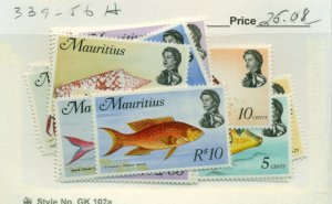 MAURITIUS #339-56, Mint Hinged, Scott $25.08