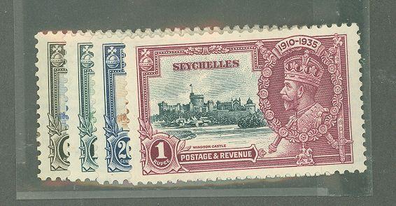 Seychelles 118-121 Mint VF H