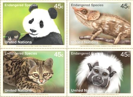 2011 UN Endangered Species  MNH** (NY-GEN-VIE)