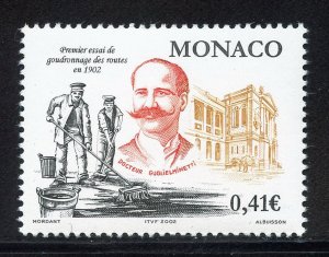 Monaco 2254 MNH, First Experiment with Tar Roads Cent. Issue from 2002.