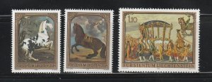 Liechtenstein 660-662 Set MNH Various