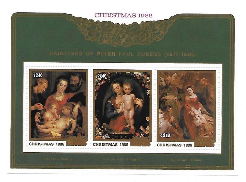 Cook Islands 1986 Christmas Paintings by Rubens S/S MNH C2