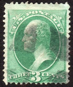 1870, US 3c, Washington, Used, Sc 147