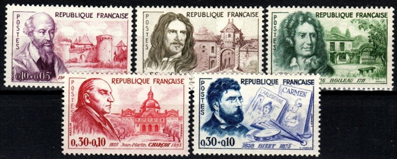 France # B341-5  F-VF Unused  CV $10.10 (X1634)