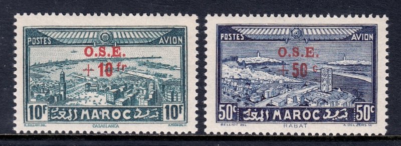 French Morocco - Scott #CB22-CB23 - MLH - SCV $13