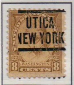 U.S. Precancel - New York, Utica - 8 Cent