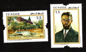 2024 - Tunisia - Russia joint issue : works of the painter Alexandre Roubtzof 2V