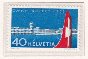 Switzerland   #344  MNH 1953  Zurich Airport