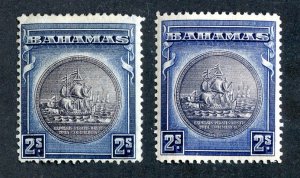 1931  Sc #90 2 shades MLH* cv.$30 ( 779 Bahamas )