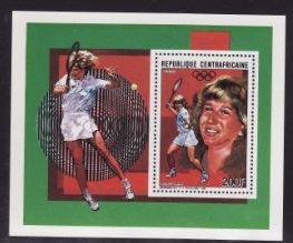 Central African Republic #882 MS, F-VF Mint NH ** Steffi Graf