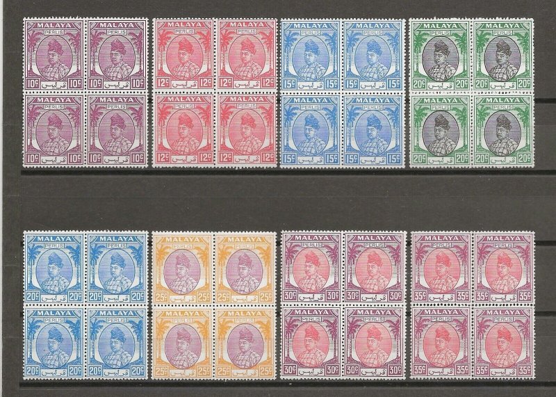 MALAYA/PERLIS 1951/55 SG 7/27 MNH Cat £720