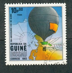 Guinea Bissau 446 Hot Air Balloon used  single