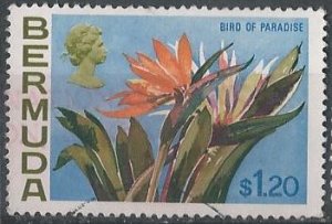 Bermuda 270 (used) $1.20 bird of paradise flower (1970)