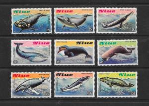 WHALES - NIUE #380-88  MNH