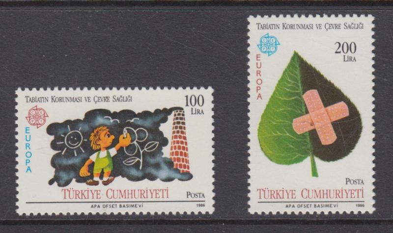 Turkey   #2345-46   mlh   cat $29.50