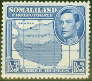 Somaliland 1938 3R Brt Blue SG103 MNH 