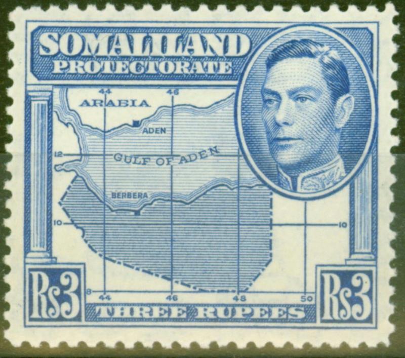 Somaliland 1938 3R Brt Blue SG103 MNH