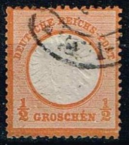 Germany 1872,Sc.#16 used,with horseshoe cancel, error E+apostrophe in Groschen