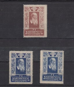 German Advertising Stamps - 1914 Regional Gymnastics Festival