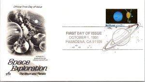 FDC 1991 SC #2577a Artcraft, Neptune Voyager 2 - Pasadena CA - Single - J2713