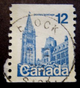 Canada #729 CDS Cancel Brock, SK {ebhs128}