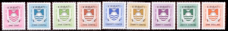 Kiribati 1981 SC# J1-9 MNH-OG E28