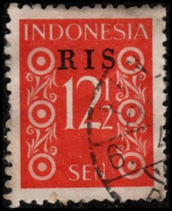 Indonesia 343 - Used - 12 1/2s Numeral 1950)(cv $0.85)