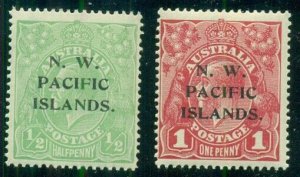 N.W PACIFIC ISLANDS #11-12, Mint Never Hinged, Scott $22.00