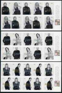 Australia 2330a,2332a,2334a booklets,MNH. Legends:Fashion Designers,2005.